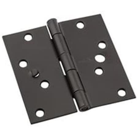 National Hardware Square Corner Door Hinge Security, Oil-Rubbed Bronze - 5 in. 7197650
